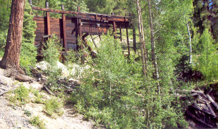 Mining camp remnants