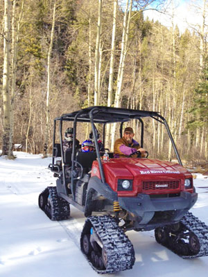 UTV snow cat tours